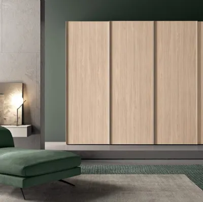 Armadio con ante scorrevoli Vitalyty Style in melaminico finitura effetto legno di Colombini Casa