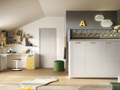 Cameretta a soppalco K109 di Moretti Compact Camerette