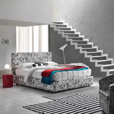 Letto Young in ecopelle di Susan imbottiti