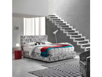 Letto Young in ecopelle di Susan imbottiti