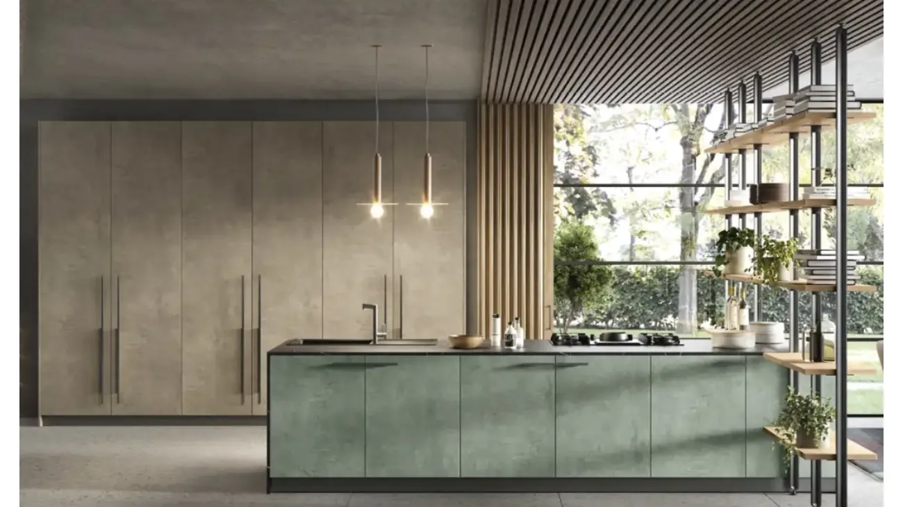 Cucina Moderna con isola College 01 di Moretti Cucine