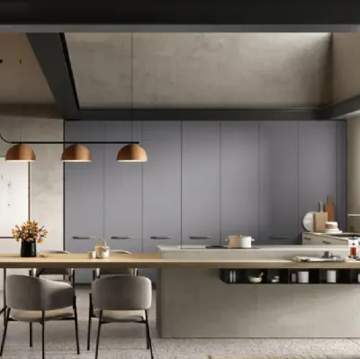 Cucina Moderna con penisola College 05 di Moretti Cucine