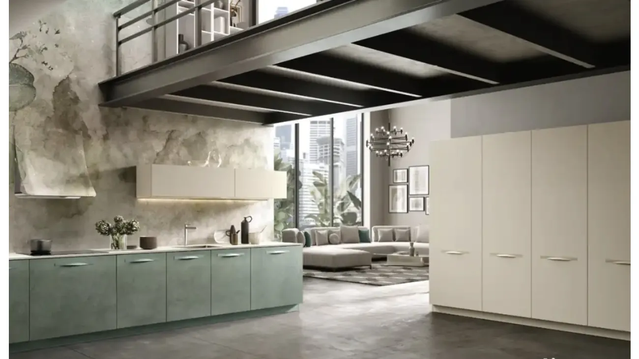 Cucina Moderna lineare Moon 04 di Moretti Cucine