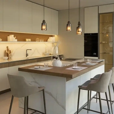 Cucina Moderna con isola Natural MI1 di Moretti Cucine