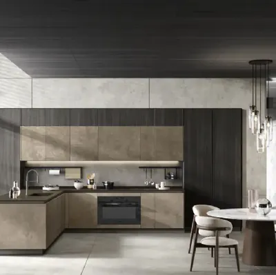 Cucina Moderna con penisola Venere 01 di Moretti Cucine